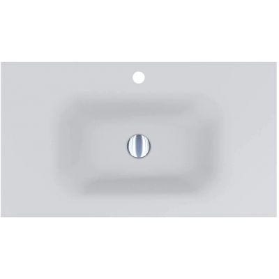 Miraggio Jessel Mirasoft umywalka 80x45 cm prostokątna wpuszczana biały mat 0001090