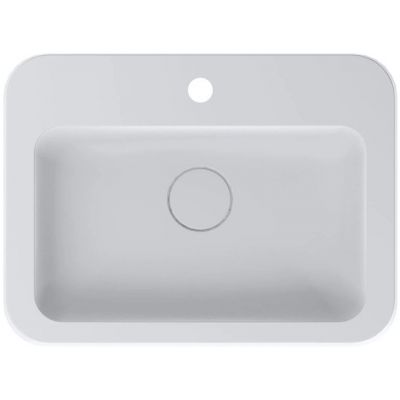 Miraggio Kelley Mirasoft umywalka 55x41 cm prostokątna ścienna-nablatowa biały mat 0001095