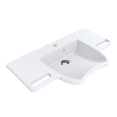 Miraggio Kristina Mirasoft umywalka 80x45,4 cm ścienna dla niepełnosprawnych biały mat 0001096