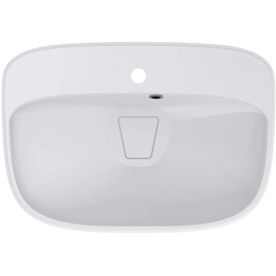 Miraggio Lifou Mirasoft umywalka 62,7x43,4 cm owalna nablatowa biały mat 0001097