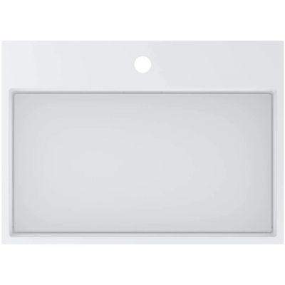 Miraggio Mares 600 Mirasoft umywalka 59x42,6 cm prostokątna nablatowa biały mat 0001100