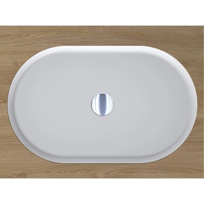 Miraggio Rome umywalka 55x35 cm owalna podblatowa biały mat 0001113 