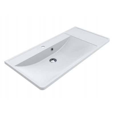 Miraggio Sacramento Mirasoft umywalka 100,1x48,1 cm prostokątna wpuszczana biała 0001114