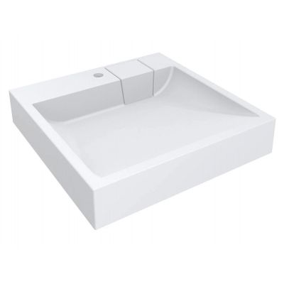 Miraggio Tallinn Mirasoft umywalka 60,3x59,8 cm prostokątna biały mat 0001120