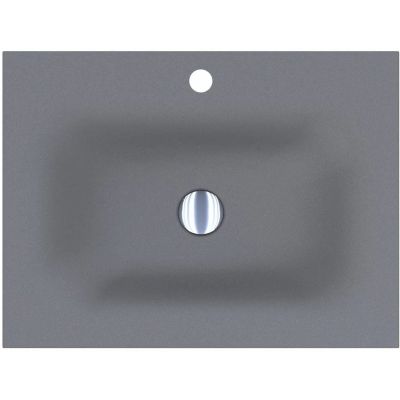 Miraggio Jessel Mirastone umywalka 60x45 cm prostokątna wpuszczana szary mat 0001463