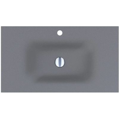 Miraggio Jessel Mirastone umywalka 80x45 cm prostokątna wpuszczana szary mat 0001467