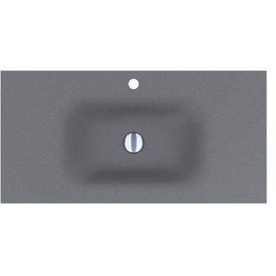 Miraggio Jessel Mirastone umywalka 90x45 cm prostokątna wpuszczana szary mat 0001469