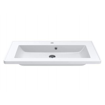 Miraggio Tripoli Miramarble umywalka 90x43 cm prostokątna ścienna biała 0001544