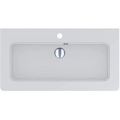 Miraggio Rostriks Tres Mirasoft umywalka 80x42 cm prostokątna ścienna biały mat 0001585