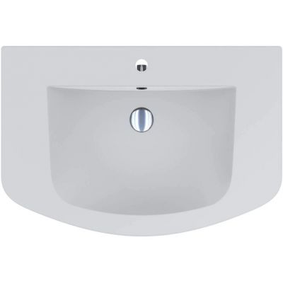 Miraggio Dea Mirasoft umywalka 80,1x54,3 cm półokrągła wpuszczana biały mat 0001589