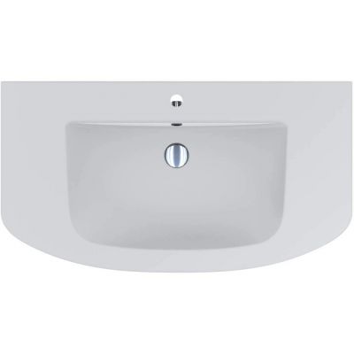 Miraggio Dea Mirasoft umywalka 99,6x54,3 cm półokrągła wpuszczana biały mat 0001591