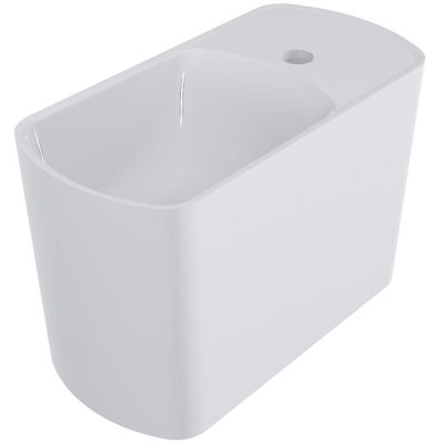 Miraggio Helix umywalka 45x22 cm ścienna lewa biały połysk 0001606