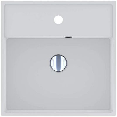 Miraggio Crass Matt umywalka 46x46 cm kwadratowa ścienna-nablatowa biały mat 0001869