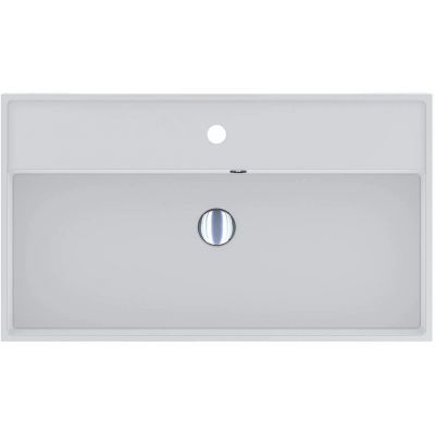 Miraggio Crass Matt umywalka 80x46 cm prostokątna ścienna-nablatowa biały mat 0001873