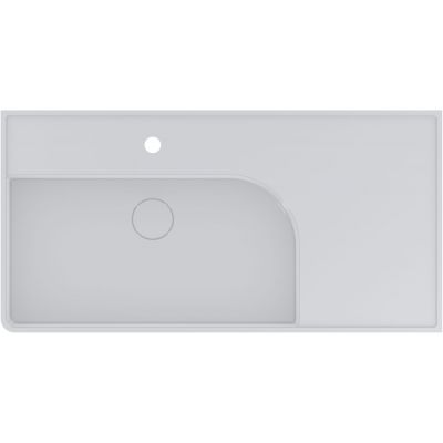 Miraggio Optimus umywalka 95x48 cm nablatowa prostokątna biały połysk 0001880