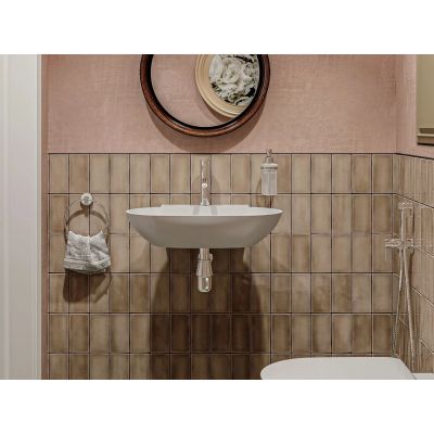 Miraggio Ruff umywalka 53x39 cm owalna ścienna-nablatowa biały połysk 0001882