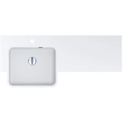 Miraggio Fontana L Matt umywalka 104x31,5 cm prostokątna wpuszczana biały mat 0001891