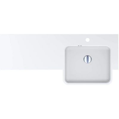 Miraggio Fontana R Matt umywalka 104x45 cm prostokątna wpuszczana biały mat 0001894