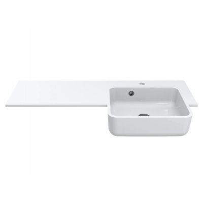 Miraggio Fontana R Matt umywalka 104x45 cm prostokątna wpuszczana biały mat 0001894