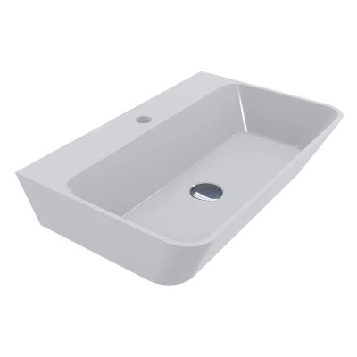 Miraggio Lewi umywalka 61x40 cm prostokątna ścienna-nablatowa biała 0002117