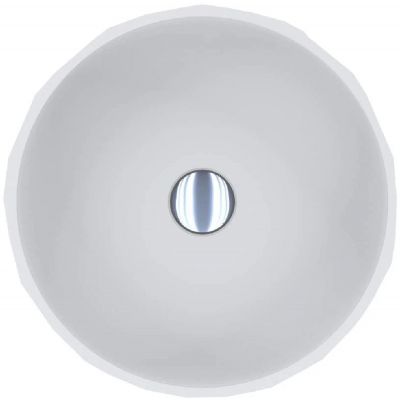 Miraggio Sapfire Matt umywalka 42,5 cm okrągła nablatowa biała 0002255