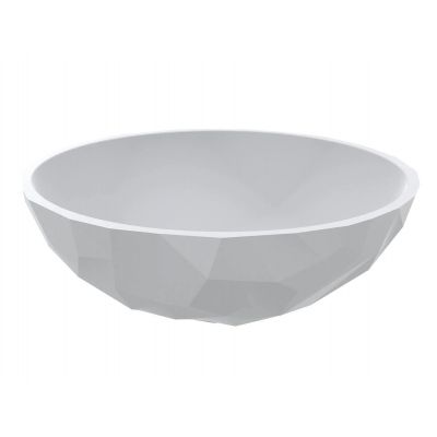 Miraggio Sapfire Matt umywalka 42,5 cm okrągła nablatowa biała 0002255