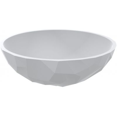 Miraggio Sapfire Mirasoft umywalka 42,5 cm okrągła nablatowa biały mat 0002256