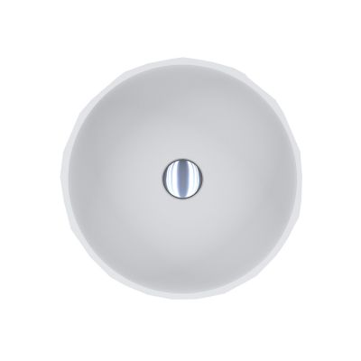 Miraggio Sapfire Mirasoft umywalka 42,5 cm okrągła nablatowa biały mat 0002256