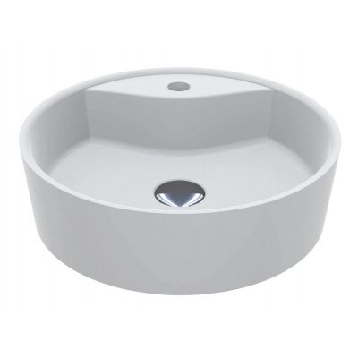 Miraggio Country Mirasoft umywalka 41,9 cm okrągła nablatowa biały mat 0002284