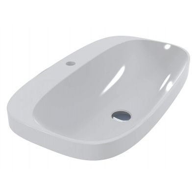 Miraggio Molle umywalka 72,5x42,5 cm owalna wpuszczana biała 0002302