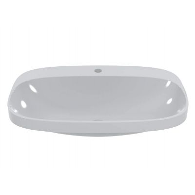 Miraggio Molle umywalka 72,5x42,5 cm owalna wpuszczana biała 0002302