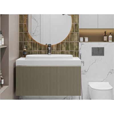 Miraggio Molle umywalka 72,5x42,5 cm owalna wpuszczana biała 0002302