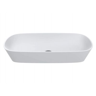 Miraggio Tripoli Mirasoft umywalka 80x40 cm owalna nablatowa biały mat 0002414