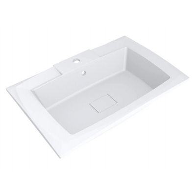 Miraggio Toronto Matt umywalka 69,9x44,9 cm prostokątna ścienna biała 0002415