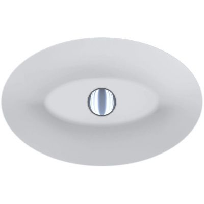 Miraggio Santiago Mirasoft umywalka 50x32 cm owalna wpuszczana biały mat 0002425