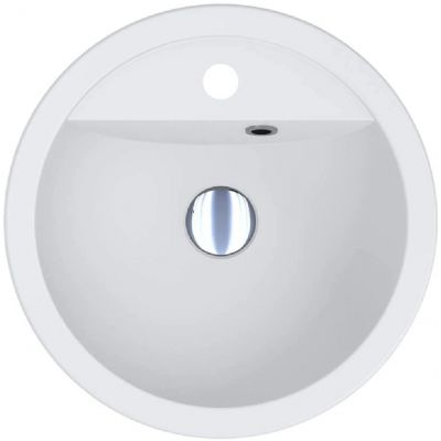 Miraggio Madison Matt umywalka 43 cm okrągła wpuszczana biały mat 0002431