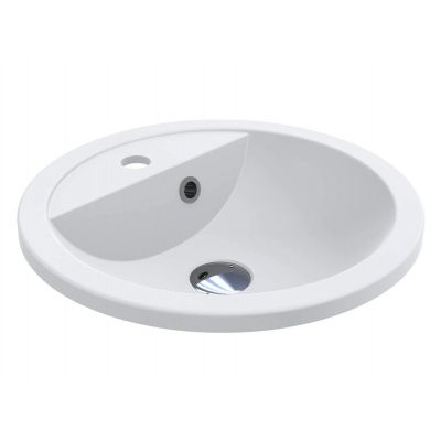 Miraggio Madison Matt umywalka 43 cm okrągła wpuszczana biały mat 0002431