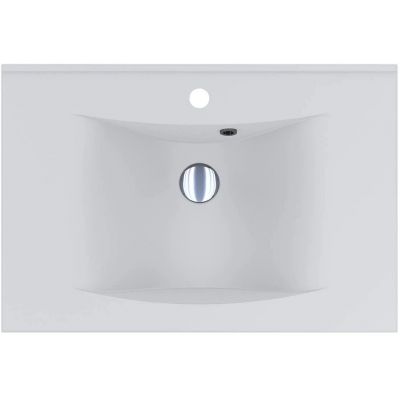 Miraggio Lorry Mirasoft umywalka 70x47,5 cm prostokątna wpuszczana biały mat 0002432