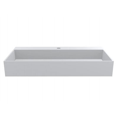 Miraggio Island Matt umywalka 80x42 cm prostokątna ścienna-nablatowa biały mat 0002442