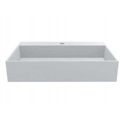 Miraggio Island Matt umywalka 60x42 cm prostokątna ścienna-nablatowa biały mat 0002444