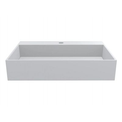 Miraggio Island Mirasoft umywalka 60x42 cm prostokątna ścienna-nablatowa biały mat 0002445