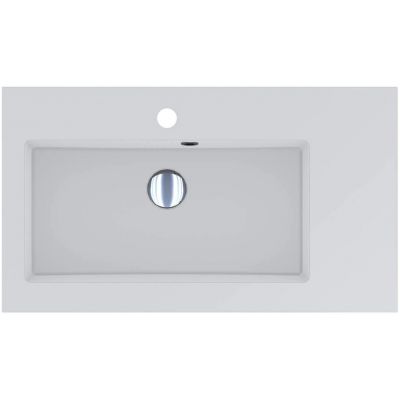 Miraggio Barcelona L Mirasoft umywalka 70x40 cm prostokątna wpuszczana biały mat 0002459