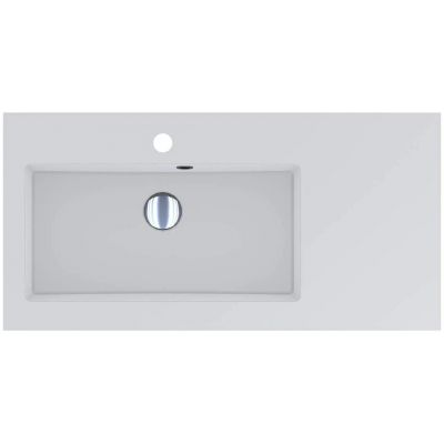 Miraggio Barcelona L Mirasoft umywalka 80x40 cm prostokątna wpuszczana biały mat 0002461