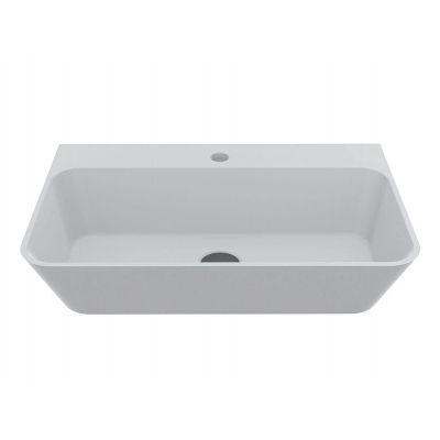 Miraggio Lewi Mirasoft umywalka 61x40 cm prostokątna ścienna-nablatowa biały mat 0002473