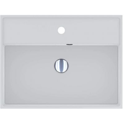 Miraggio Crass Mirasoft umywalka 60x46 cm prostokątna ścienna-nablatowa biały mat 0002543