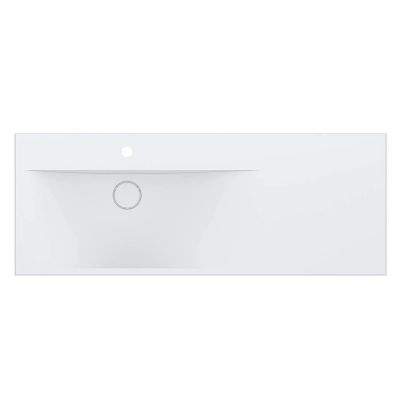 Miraggio Viola umywalka 120x46 cm prostokątna ścienna biały mat 0002668