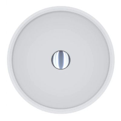 Miraggio Bergamo Matt umywalka 40x40 cm okrągła nablatowa biały mat 0002672