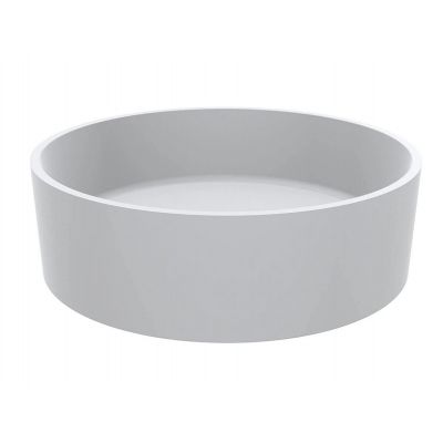 Miraggio Bergamo Mirasoft umywalka 40 cm okrągła nablatowa biały mat 0002675