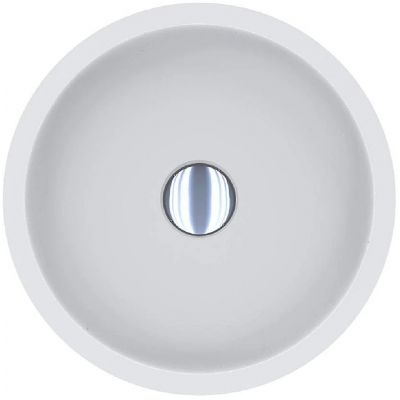 Miraggio Mark 375 Mirasoft umywalka 37,5x37,5 cm okrągła nablatowa biały mat 0002679