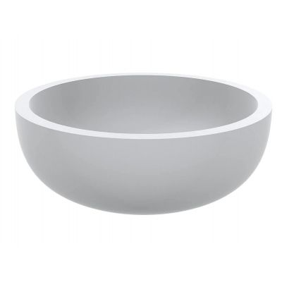 Miraggio Mark 375 Mirasoft umywalka 37,5x37,5 cm okrągła nablatowa biały mat 0002679